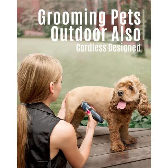 Dog Shaver Clippers Low Noise Rechargeable Cordless Electric Quiet Hair Clippers - Picture 2 of 6